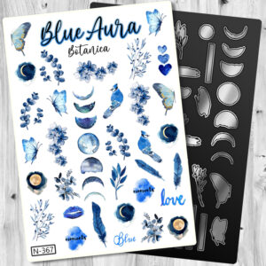 CombiFoil - Blue Aura Botanica (N-367) + Silver