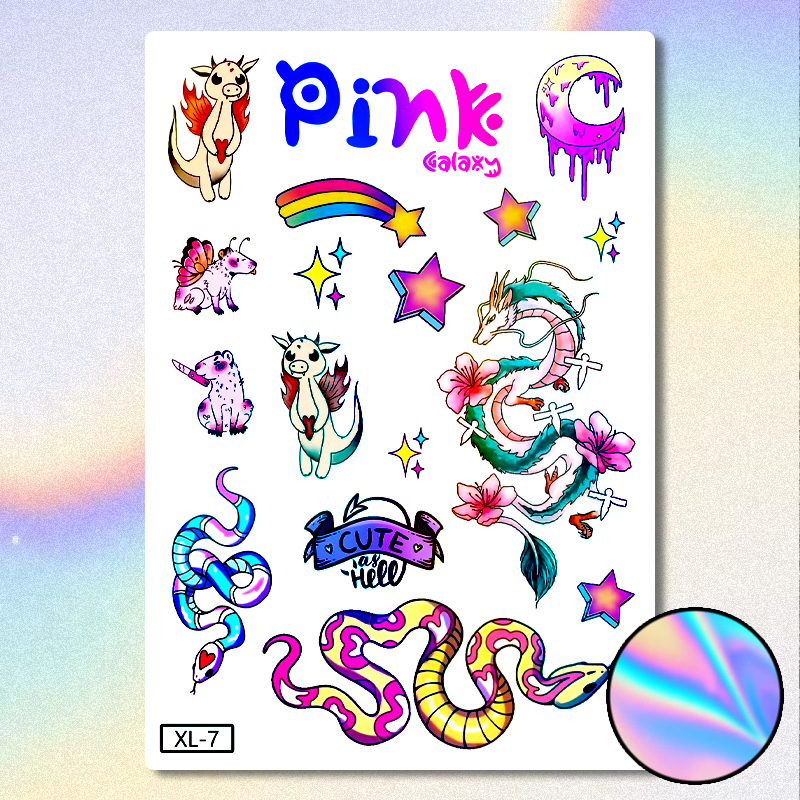 Pink Galaxy (XL-7) (Holographic)
